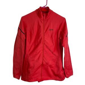 Gore Cycling Thermo Long Sleeve Zip Shirt Womens Size XL Red Thermal Outdoor